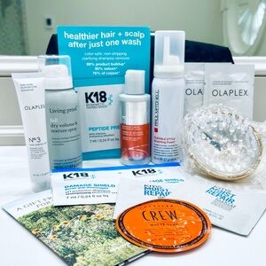 NEW! 15pc Luxury Hair Travel Bundle w/Olaplax, K18